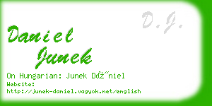 daniel junek business card